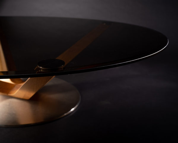 X-LINE DUO Massivholz Couchtisch