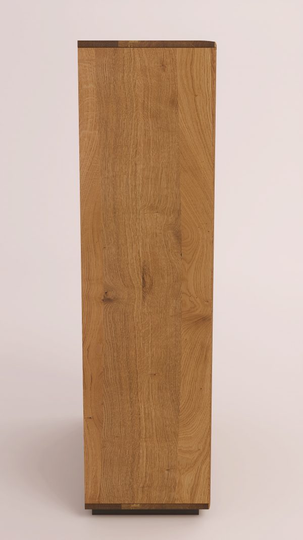 EASTWOOD Massivholz-Vitrinenschrank – 153120/153121