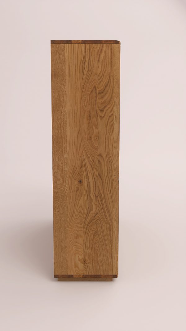 EASTWOOD Massivholz-Vitrinenschrank – 153150